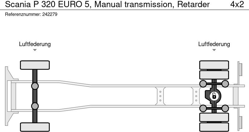 شاحنة نقل المواشي Scania P 320 EURO 5, Manual transmission, Retarder: صورة 15 شاحنة نقل المواشي Scania P 320 EURO 5, Manual transmission, Retarder: صورة 15