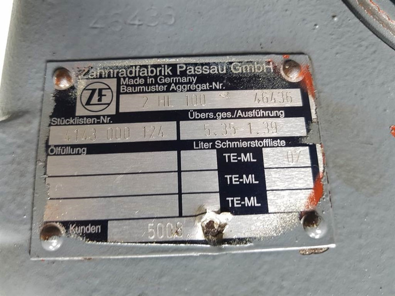 علبة التروس و قطع الغيار - آلات البناء Liebherr A924 - 5008263-ZF 2HL-100-Transmission/Getriebe: صورة 6