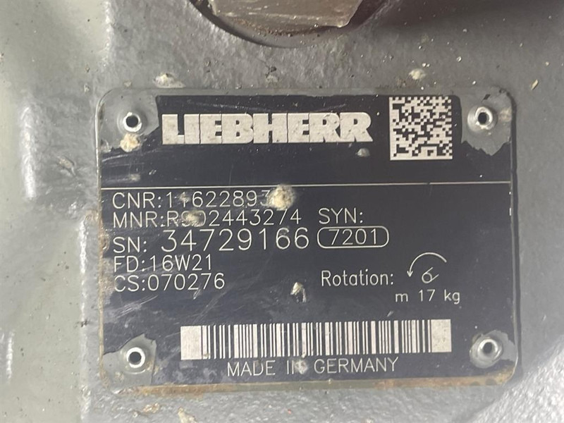 Liebherr A924C-11622893-Rexroth A10VO28-Load sensing pump - نظام الهيدروليك - آلات البناء: صورة 5 Liebherr A924C-11622893-Rexroth A10VO28-Load sensing pump - نظام الهيدروليك - آلات البناء: صورة 5