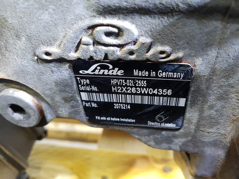 نظام الهيدروليك - آلات البناء Linde HPV75-02 - Vögele - 2075214 -Drive pump/Fahrpumpe: صورة 6