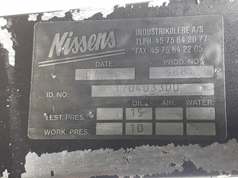 Nissens 170403300 - Oil Cooler/Kühler/Koeler - المحرك و قطع الغيار - آلات البناء: صورة 4 Nissens 170403300 - Oil Cooler/Kühler/Koeler - المحرك و قطع الغيار - آلات البناء: صورة 4