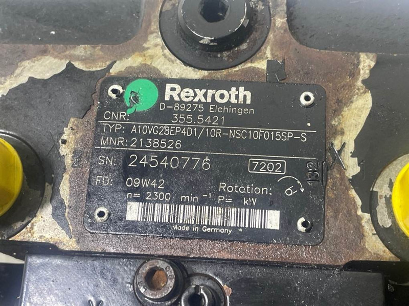 Rexroth A10VG28EP4D1/10R-Drive pump/Fahrpumpe/Rijpomp - نظام الهيدروليك - آلات البناء: صورة 4 Rexroth A10VG28EP4D1/10R-Drive pump/Fahrpumpe/Rijpomp - نظام الهيدروليك - آلات البناء: صورة 4