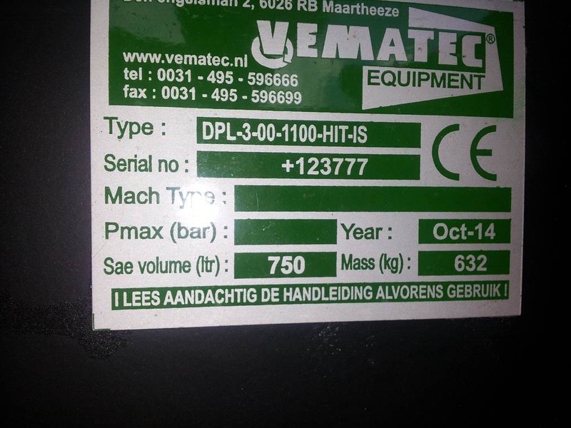 بكت Vematac DPL-3-00-1100-HIT-IS - Bucket/Schaufel/Dic: صورة 6