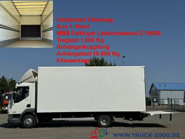 DAF LF 180 MBB Palfinger LBW 1.000 Kg + AHK + Klima - شاحنة مغلقة الصندوق: صورة 1 DAF LF 180 MBB Palfinger LBW 1.000 Kg + AHK + Klima - شاحنة مغلقة الصندوق: صورة 1