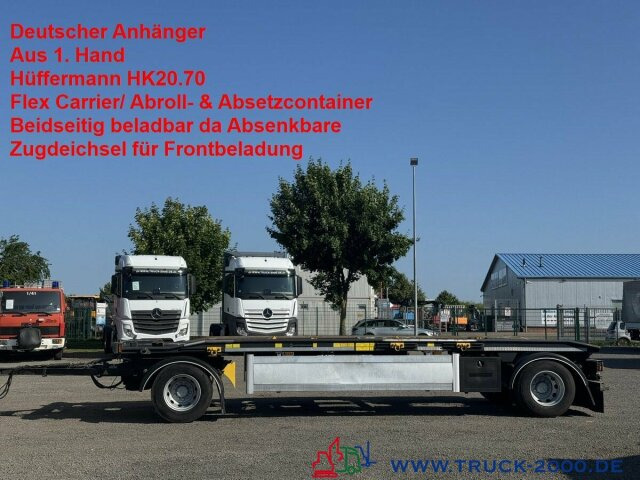 Hüffermann HK20.70 Flex/Kombi Carrier/ Abroll Absetzcont. - مقطورة هوك ليفت/ لود لوجر: صورة 1 Hüffermann HK20.70 Flex/Kombi Carrier/ Abroll Absetzcont. - مقطورة هوك ليفت/ لود لوجر: صورة 1