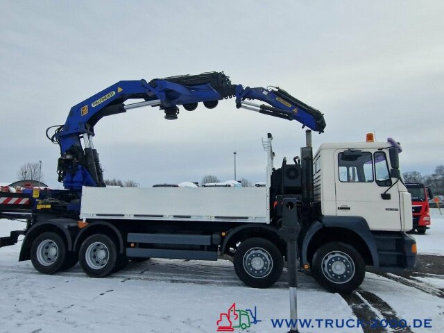 MAN 32.364 8x4 PK75000 Jib Winde Höhe 28m 16t./2.50m - شاحنات مسطحة, شاحنة كرين: صورة 4 MAN 32.364 8x4 PK75000 Jib Winde Höhe 28m 16t./2.50m - شاحنات مسطحة, شاحنة كرين: صورة 4
