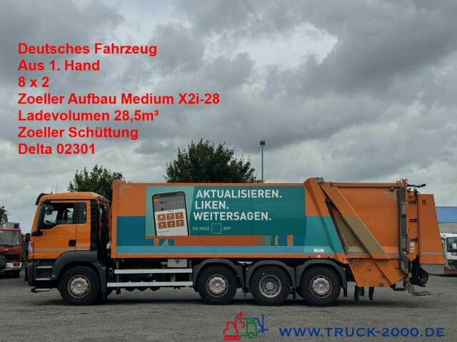 MAN TGS 35.360 8x2 Zoeller 29m³ Medium Schüttung 1.3 - شاحنة النفايات: صورة 1 MAN TGS 35.360 8x2 Zoeller 29m³ Medium Schüttung 1.3 - شاحنة النفايات: صورة 1