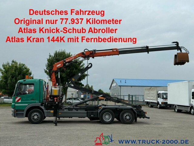 Mercedes-Benz 2024 Atlas Abroller Atlas Kran FB Nur77.937 KM - شاحنة ذات خطاف, شاحنة كرين: صورة 1 Mercedes-Benz 2024 Atlas Abroller Atlas Kran FB Nur77.937 KM - شاحنة ذات خطاف, شاحنة كرين: صورة 1