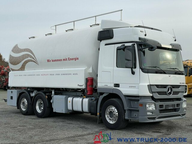 شاحنة الشفط Mercedes-Benz Actros 2544 Silo Holz Pellets 28m³ inkl. Waage: صورة 11
