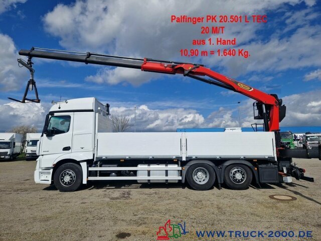 Mercedes-Benz Actros 2548 6x2 Kran PK20501 bei 11m/1,64 Tonnen - شاحنات مسطحة, شاحنة كرين: صورة 1 Mercedes-Benz Actros 2548 6x2 Kran PK20501 bei 11m/1,64 Tonnen - شاحنات مسطحة, شاحنة كرين: صورة 1