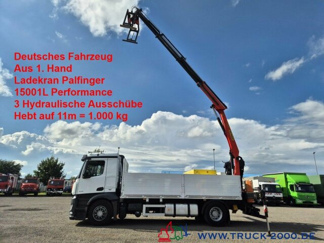 Mercedes-Benz Antos 1836 PK 15001L 11m = 1t. 5+6 Steuerkreis - شاحنات مسطحة, شاحنة كرين: صورة 1 Mercedes-Benz Antos 1836 PK 15001L 11m = 1t. 5+6 Steuerkreis - شاحنات مسطحة, شاحنة كرين: صورة 1