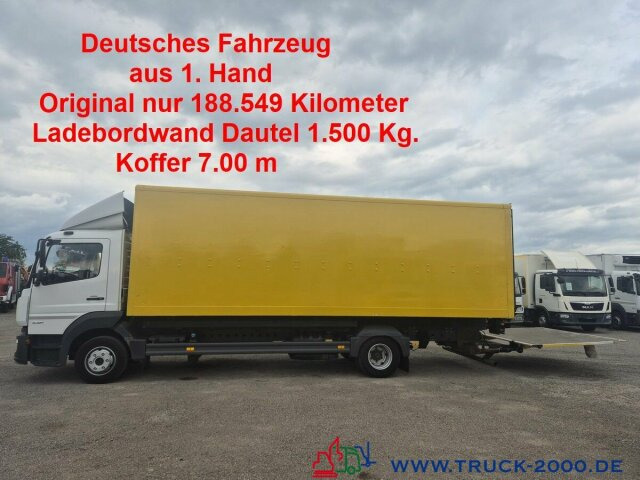 Mercedes-Benz Atego 1021 7m Koffer LBW 1.5t. nur 188549 KM - شاحنة مقفلة: صورة 1 Mercedes-Benz Atego 1021 7m Koffer LBW 1.5t. nur 188549 KM - شاحنة مقفلة: صورة 1