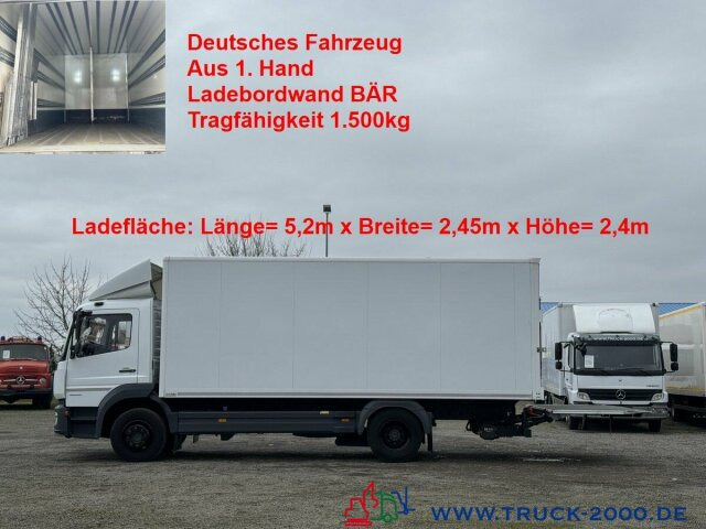 Mercedes-Benz Atego 1524 Koffer LBW BÄR 1.500 kg Kamera Klima - شاحنة مقفلة: صورة 1 Mercedes-Benz Atego 1524 Koffer LBW BÄR 1.500 kg Kamera Klima - شاحنة مقفلة: صورة 1
