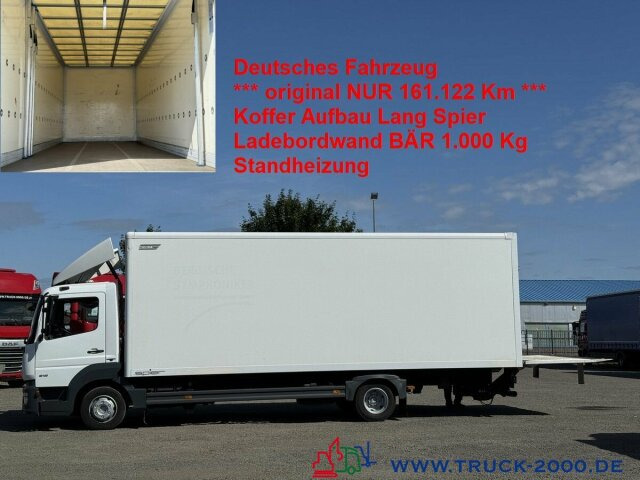 Mercedes-Benz Atego 818 Lang Koffer Ladebordwand BÄR 1.000kg - شاحنة مغلقة الصندوق: صورة 1 Mercedes-Benz Atego 818 Lang Koffer Ladebordwand BÄR 1.000kg - شاحنة مغلقة الصندوق: صورة 1