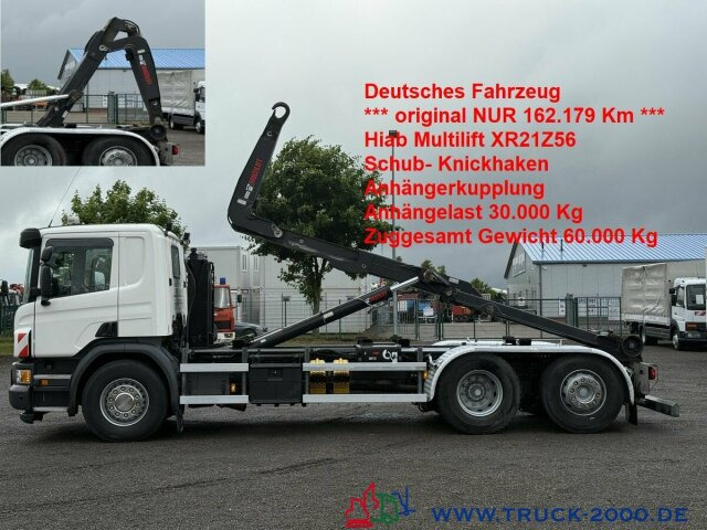 Scania P 410 Hiab Lenkbare Nachlauf Liftachse Nur162TKM - شاحنة ذات خطاف: صورة 1 Scania P 410 Hiab Lenkbare Nachlauf Liftachse Nur162TKM - شاحنة ذات خطاف: صورة 1