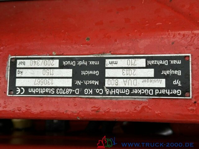 Unimog Dücker Mähkombi RSM Mäher Ausleger DUA800 - شاحنة: صورة 5 Unimog Dücker Mähkombi RSM Mäher Ausleger DUA800 - شاحنة: صورة 5