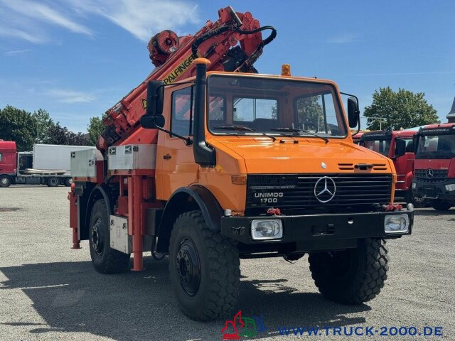 Unimog U1700 Kran PK16000 + Jib Höhe 22,50m + Winde - شاحنة كرين: صورة 2 Unimog U1700 Kran PK16000 + Jib Höhe 22,50m + Winde - شاحنة كرين: صورة 2