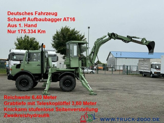 Unimog U427/10 Schaeff Mobilbagger AT 16 NUR 175 TKM - حفارة دولاب: صورة 1 Unimog U427/10 Schaeff Mobilbagger AT 16 NUR 175 TKM - حفارة دولاب: صورة 1