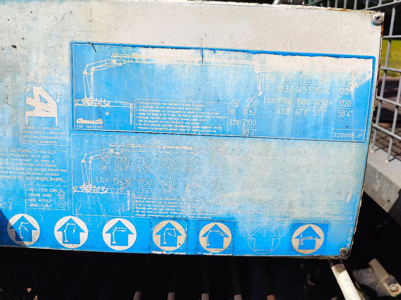 شاحنات مسطحة, شاحنة كرين MAN 18.410 F2000 Cormach 22000 E4F + jib: صورة 18