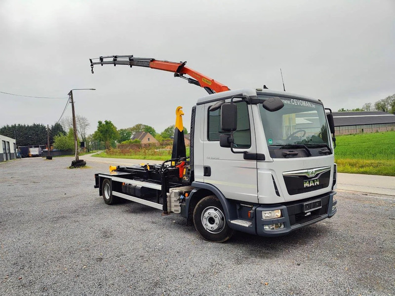 MAN TGL 12.250 Container + Palfinger PK5001 Remote - شاحنة ذات خطاف, شاحنة كرين: صورة 2 MAN TGL 12.250 Container + Palfinger PK5001 Remote - شاحنة ذات خطاف, شاحنة كرين: صورة 2