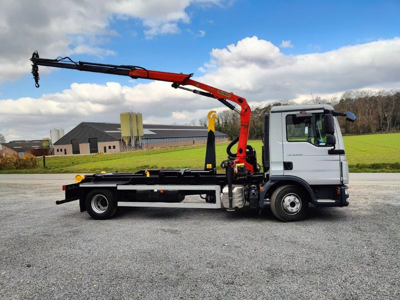 MAN TGL 12.250 Containersysteem Jimeca met kraan Palfinger PK4501 - شاحنة ذات خطاف, شاحنة كرين: صورة 4 MAN TGL 12.250 Containersysteem Jimeca met kraan Palfinger PK4501 - شاحنة ذات خطاف, شاحنة كرين: صورة 4