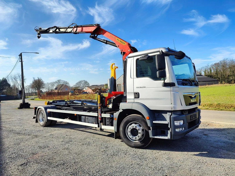 MAN TGM 18.290 Container + Palfinger PK13001 - شاحنة ذات خطاف, شاحنة كرين: صورة 1 MAN TGM 18.290 Container + Palfinger PK13001 - شاحنة ذات خطاف, شاحنة كرين: صورة 1