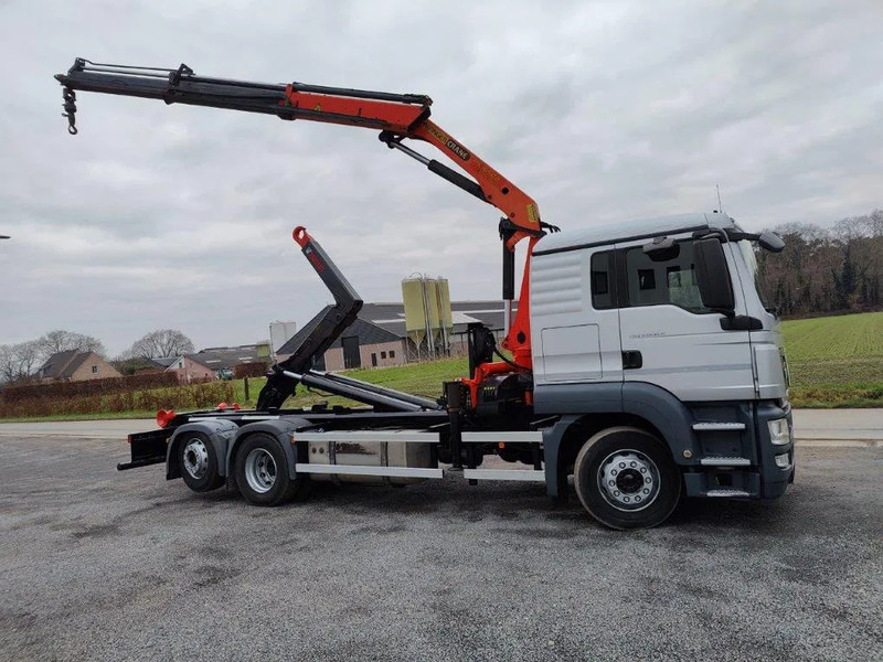 MAN TGS 26.320 Container Multilift + Kraan Palfinger PK16502 - شاحنة ذات خطاف, شاحنة كرين: صورة 3 MAN TGS 26.320 Container Multilift + Kraan Palfinger PK16502 - شاحنة ذات خطاف, شاحنة كرين: صورة 3