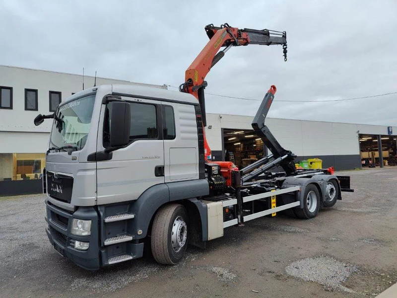 MAN TGS 26.320 Container Multilift + Kraan Palfinger PK16502 - شاحنة ذات خطاف, شاحنة كرين: صورة 1 MAN TGS 26.320 Container Multilift + Kraan Palfinger PK16502 - شاحنة ذات خطاف, شاحنة كرين: صورة 1