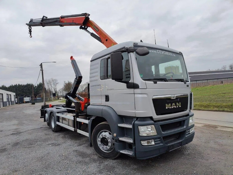 MAN TGS 26.320 Container Multilift + Kraan Palfinger PK16502 - شاحنة ذات خطاف, شاحنة كرين: صورة 2 MAN TGS 26.320 Container Multilift + Kraan Palfinger PK16502 - شاحنة ذات خطاف, شاحنة كرين: صورة 2