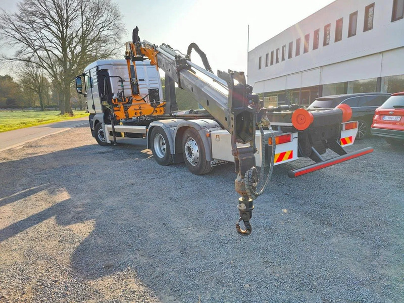 MAN TGX 26.400 6x2 Euro5 Container LEEBUR + Crane Effer 145 - شاحنة ذات خطاف, شاحنة كرين: صورة 5 MAN TGX 26.400 6x2 Euro5 Container LEEBUR + Crane Effer 145 - شاحنة ذات خطاف, شاحنة كرين: صورة 5