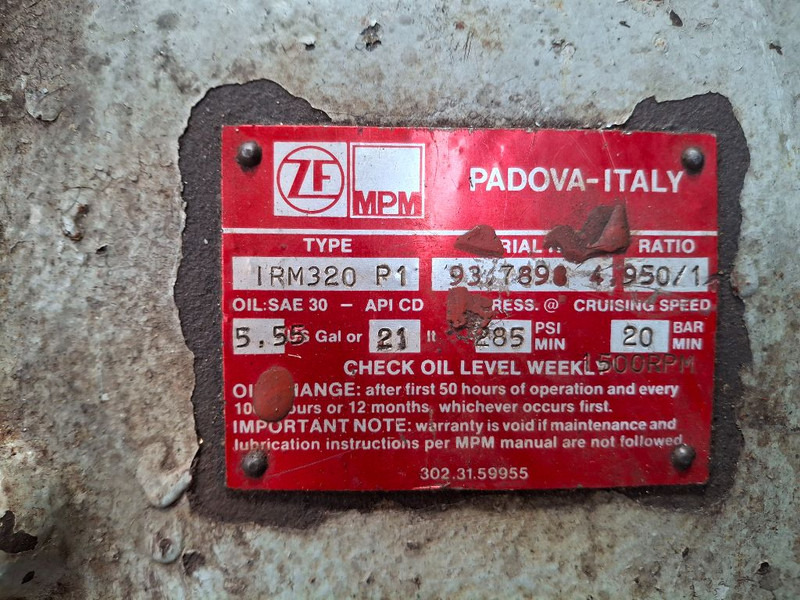 ZF MARINE IRM320P1 - صندوق التروس: صورة 5 ZF MARINE IRM320P1 - صندوق التروس: صورة 5