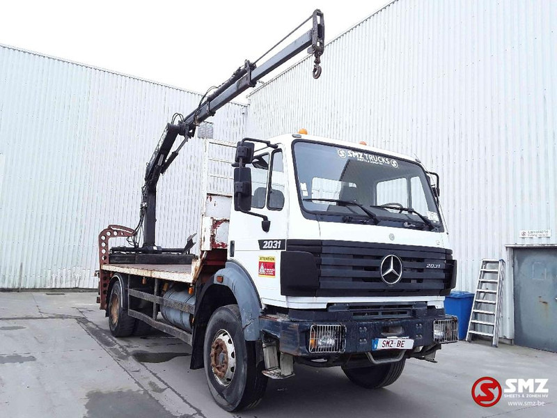 Mercedes-Benz SK 1831 hiab 090 lames - شاحنات مسطحة, شاحنة كرين: صورة 1 Mercedes-Benz SK 1831 hiab 090 lames - شاحنات مسطحة, شاحنة كرين: صورة 1