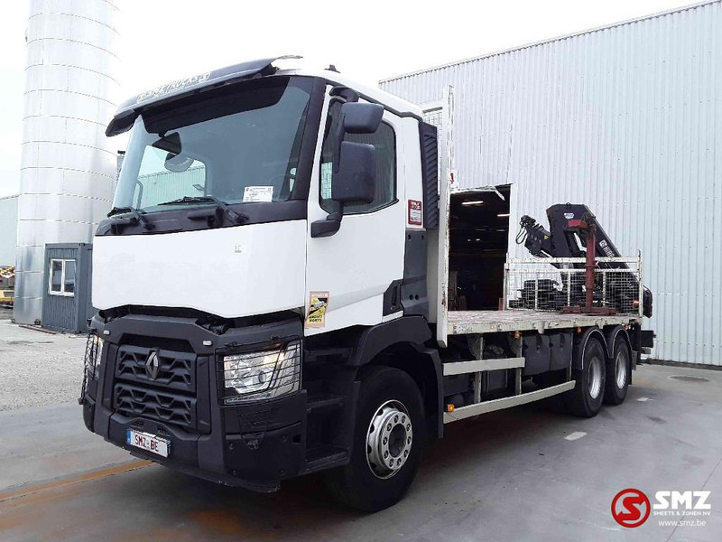 Renault C 380 hiab 188-3 remote - شاحنات مسطحة, شاحنة كرين: صورة 3 Renault C 380 hiab 188-3 remote - شاحنات مسطحة, شاحنة كرين: صورة 3