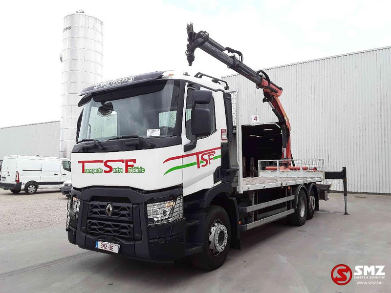Renault C 430 palfinger pk 1001 remote - شاحنات مسطحة, شاحنة كرين: صورة 3 Renault C 430 palfinger pk 1001 remote - شاحنات مسطحة, شاحنة كرين: صورة 3