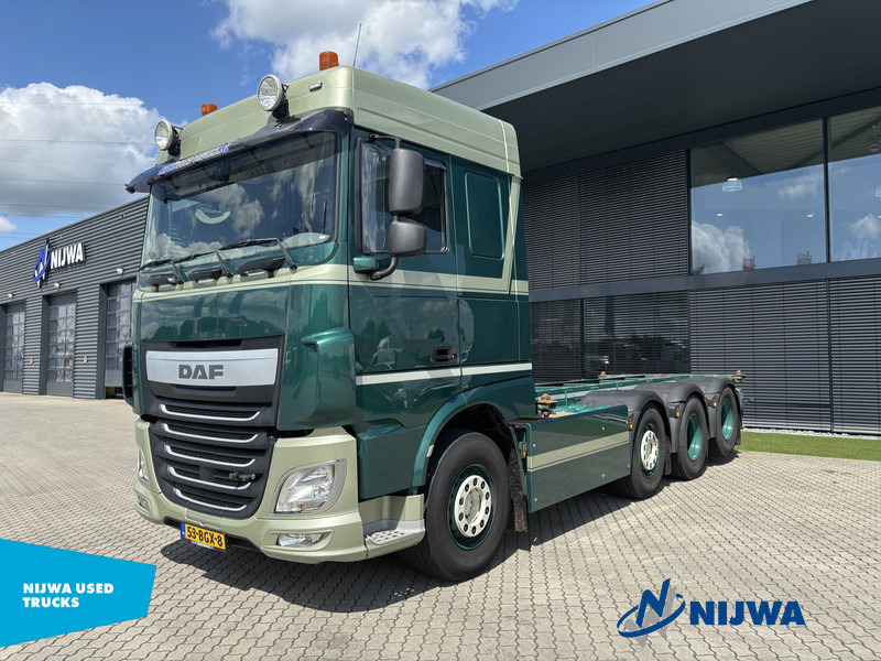 DAF XF 460 8x2 20ft container systeem - شاحنات الحاويات / جسم علوي قابل للتغيير شاحنة: صورة 1 DAF XF 460 8x2 20ft container systeem - شاحنات الحاويات / جسم علوي قابل للتغيير شاحنة: صورة 1