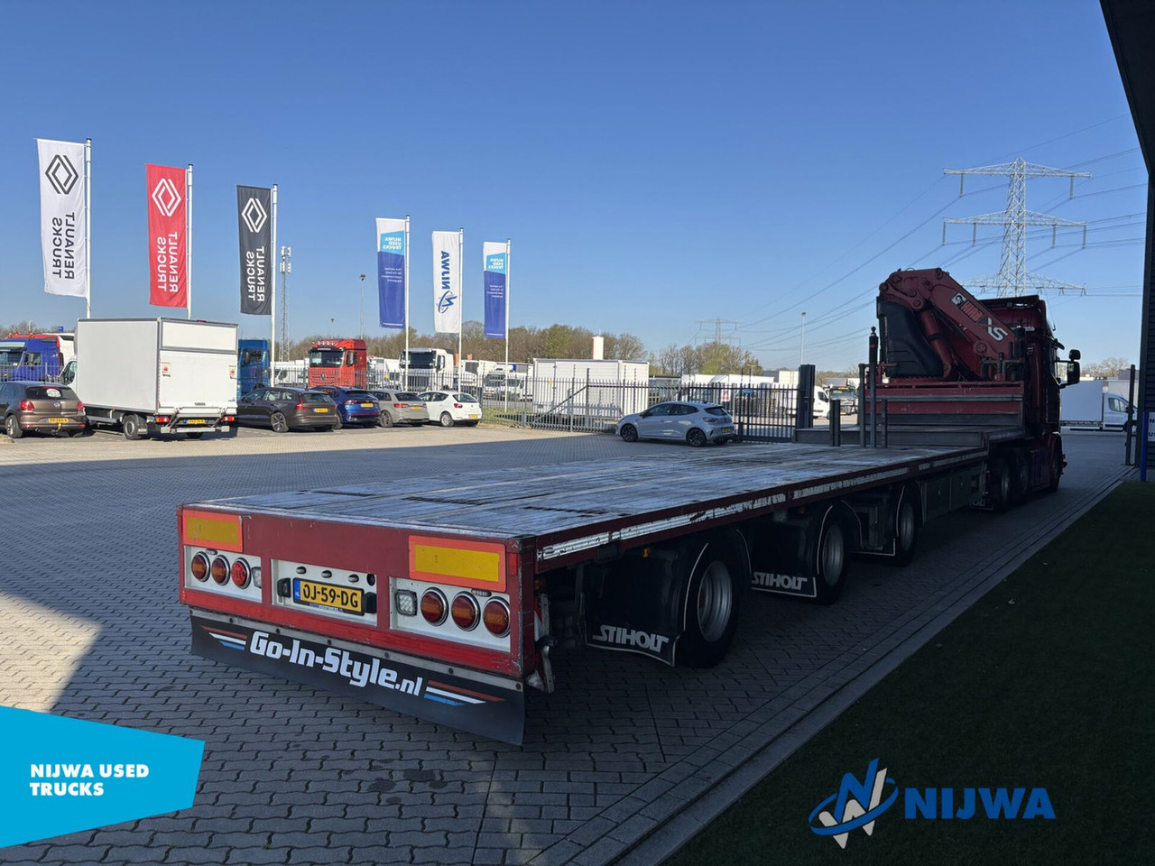 Scania R450 6x2 I.C.M Vogelzang met HIAB 60 ton meter k - وحدة جر: صورة 3 Scania R450 6x2 I.C.M Vogelzang met HIAB 60 ton meter k - وحدة جر: صورة 3
