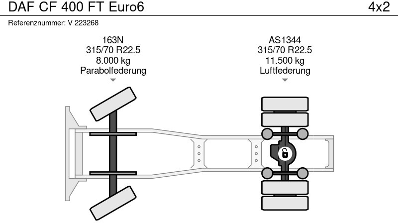 وحدة جر DAF CF 400 FT Euro6: صورة 9 وحدة جر DAF CF 400 FT Euro6: صورة 9