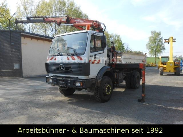 Mercedes-Benz MB 1717 AK Kipper Allrad mit Kran Atlas 100.1 - شاحنة قلاب, شاحنة كرين: صورة 4 Mercedes-Benz MB 1717 AK Kipper Allrad mit Kran Atlas 100.1 - شاحنة قلاب, شاحنة كرين: صورة 4