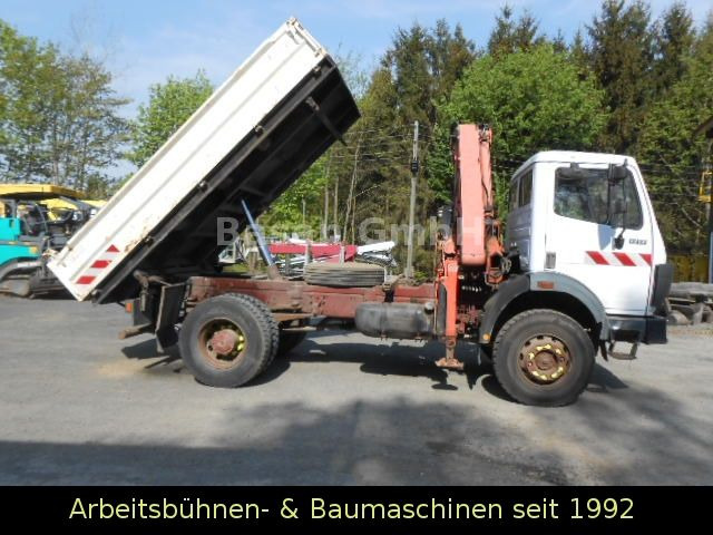 Mercedes-Benz MB 1717 AK Kipper Allrad mit Kran Atlas 100.1 - شاحنة قلاب, شاحنة كرين: صورة 1 Mercedes-Benz MB 1717 AK Kipper Allrad mit Kran Atlas 100.1 - شاحنة قلاب, شاحنة كرين: صورة 1