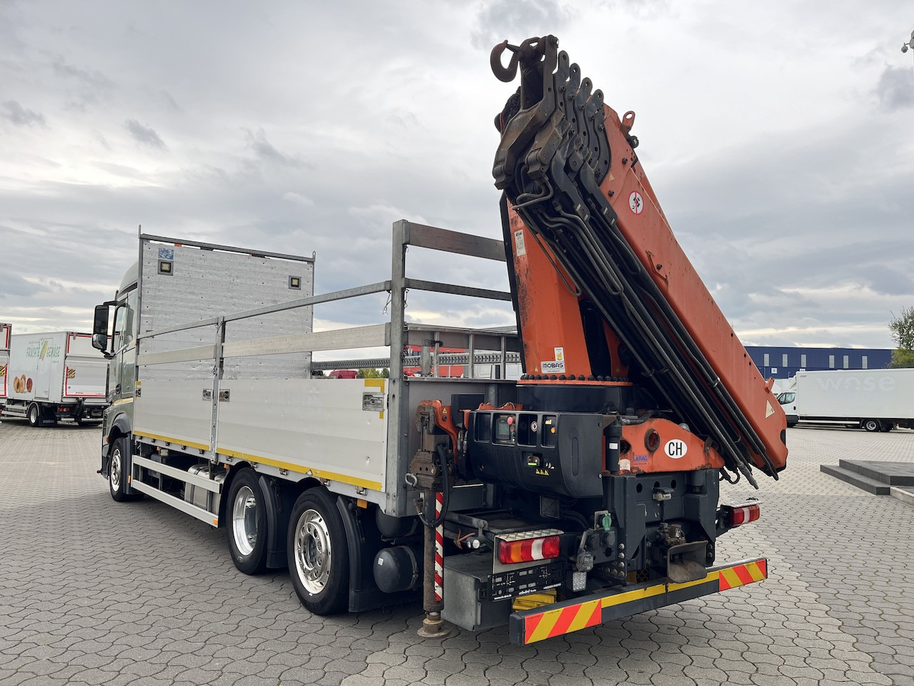 شاحنات مسطحة, شاحنة كرين Mercedes-Benz Actros 2545 6x2  Atlas 265-A6   Lenk- Liftachse: صورة 9 شاحنات مسطحة, شاحنة كرين Mercedes-Benz Actros 2545 6x2  Atlas 265-A6   Lenk- Liftachse: صورة 9