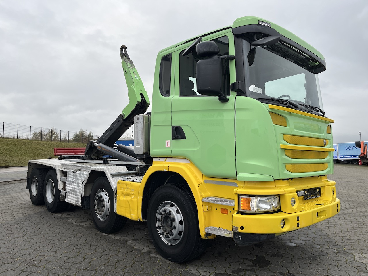 شاحنة ذات خطاف Scania G 450 8x4 Trösch Abrollkipper: صورة 13 شاحنة ذات خطاف Scania G 450 8x4 Trösch Abrollkipper: صورة 13