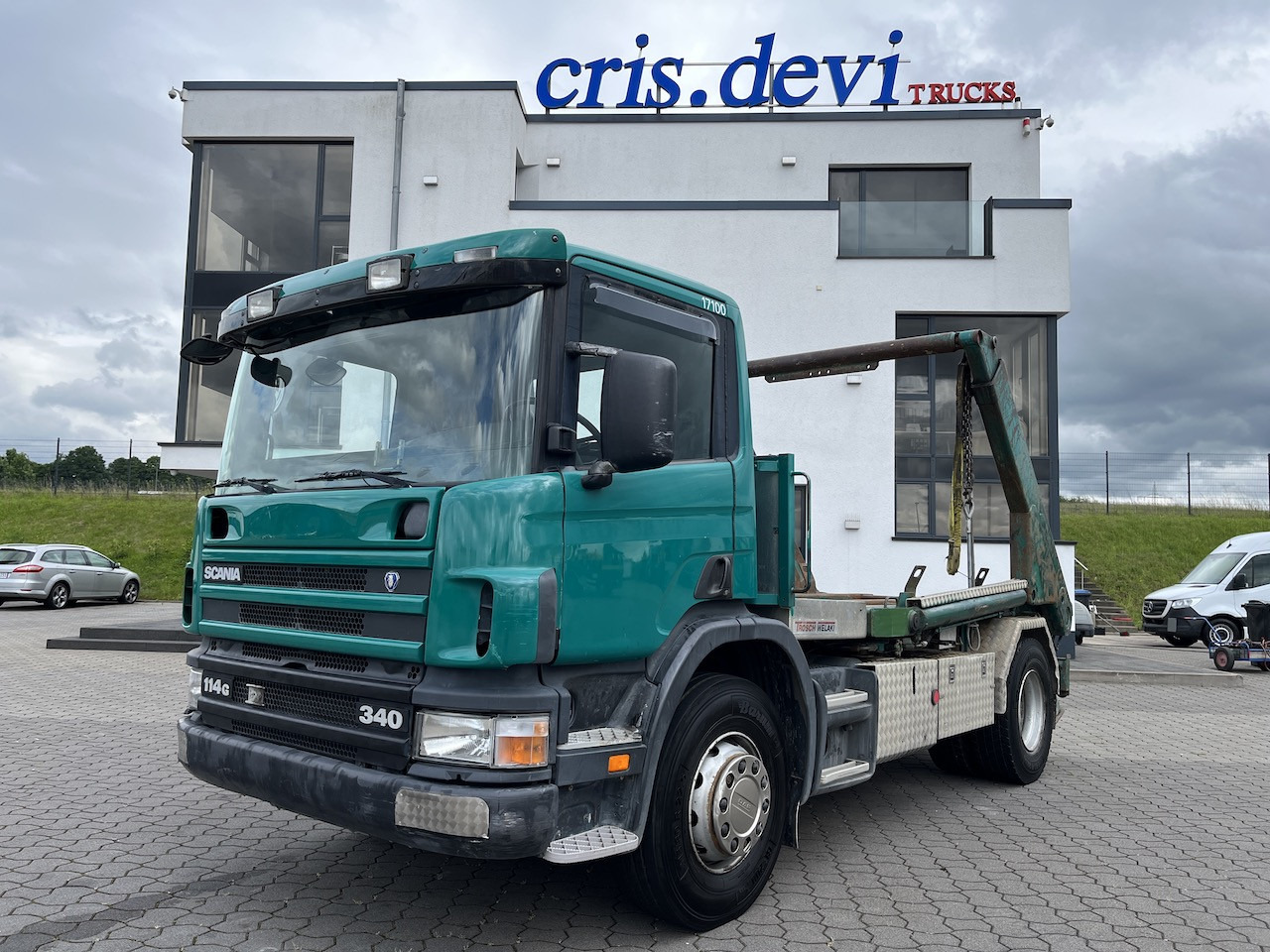 Scania P114 340 4x2 Trösch Absetzkipper Retarder AHK - شاحنة نقل المخلفات: صورة 1 Scania P114 340 4x2 Trösch Absetzkipper Retarder AHK - شاحنة نقل المخلفات: صورة 1