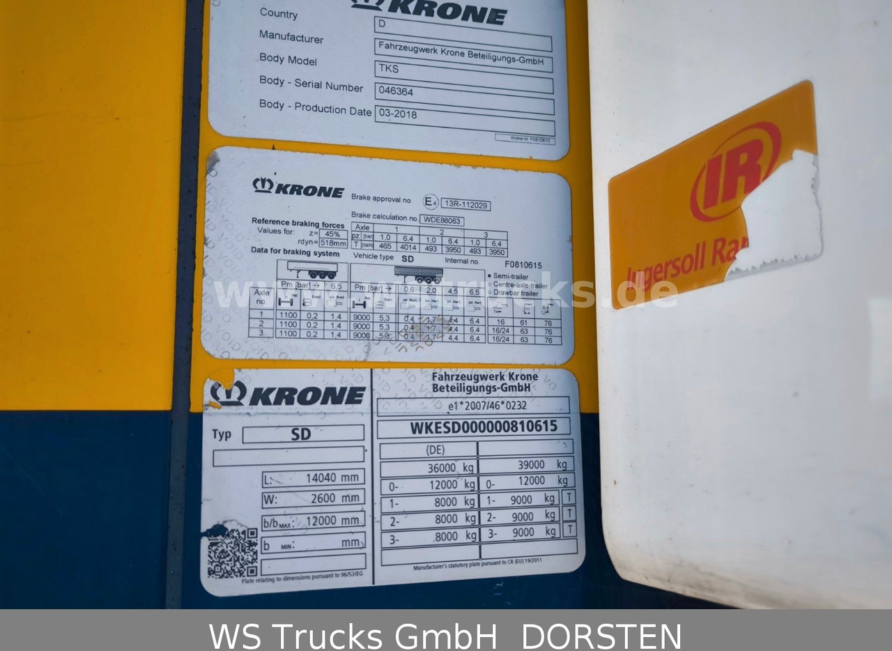 Krone 10x Tiefkühl Thermoking SLX 300 Doppelstock - نصف مقطورة مُبرِّدة: صورة 3 Krone 10x Tiefkühl Thermoking SLX 300 Doppelstock - نصف مقطورة مُبرِّدة: صورة 3