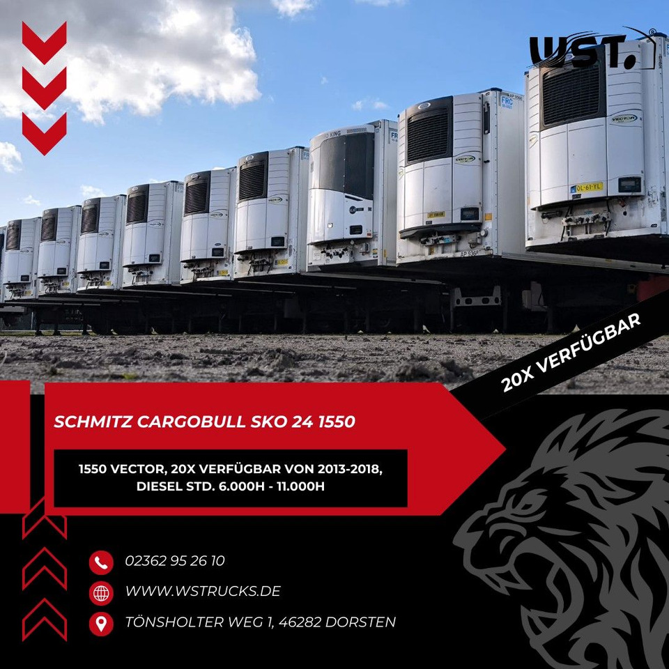 Schmitz Cargobull Kühlauflieger Blumenbreit Vector 1550 - نصف مقطورة صندوق مغلق: صورة 1 Schmitz Cargobull Kühlauflieger Blumenbreit Vector 1550 - نصف مقطورة صندوق مغلق: صورة 1