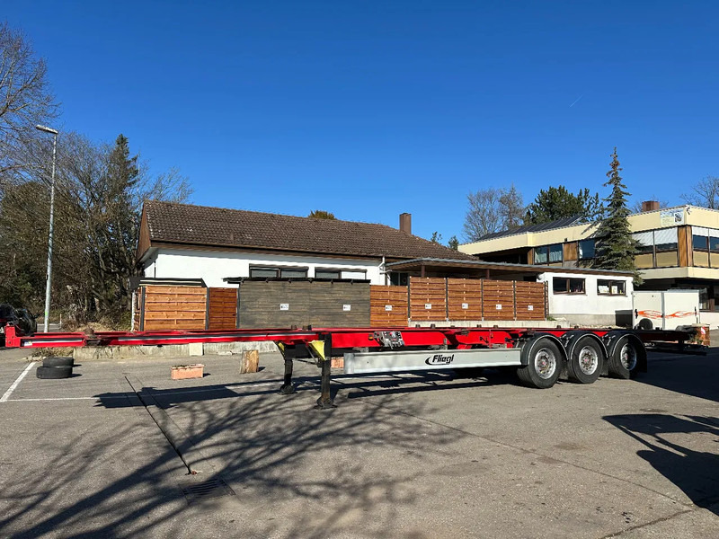 Fliegl Containerchassis für 2 Wechselbrücken 15 m extralang! - نصف مقطورة لنقل الحاويات: صورة 1 Fliegl Containerchassis für 2 Wechselbrücken 15 m extralang! - نصف مقطورة لنقل الحاويات: صورة 1