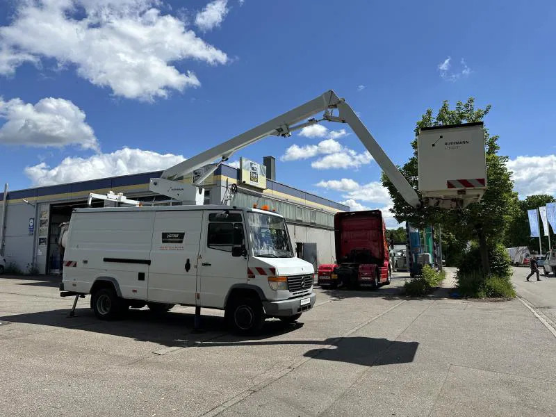 شاحنة التوصيل Mercedes-Benz Vario 614 D-KA RUTHMANN K130 Hubsteiger 13 m TÜV neu: صورة 13