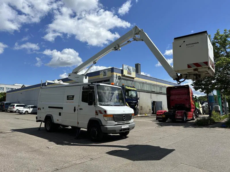 شاحنة التوصيل Mercedes-Benz Vario 614 D-KA RUTHMANN K130 Hubsteiger 13 m TÜV neu: صورة 11