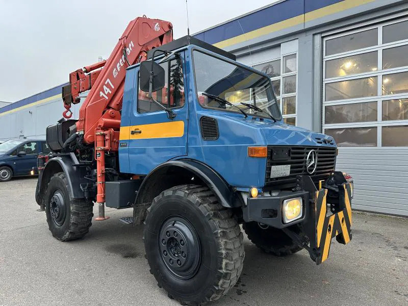 Unimog U 1500 (425) Ferrari Kran 147.2A*Jib* TÜV NEU! - شاحنة, شاحنة كرين: صورة 1 Unimog U 1500 (425) Ferrari Kran 147.2A*Jib* TÜV NEU! - شاحنة, شاحنة كرين: صورة 1