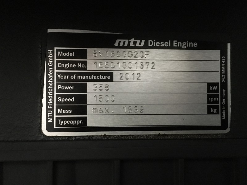 MTU 8V1600 G20F NEW - آلات البناء: صورة 3 MTU 8V1600 G20F NEW - آلات البناء: صورة 3