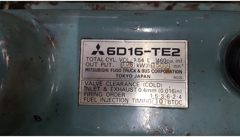 Mitsubishi 6D16-TE2 USED - آلات البناء: صورة 5 Mitsubishi 6D16-TE2 USED - آلات البناء: صورة 5